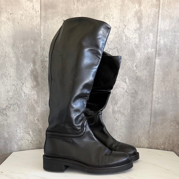 Stuart Weitzman Shoes - Stuart weitzman Celia leather Classic Black Tall Women's Riding Boots sz 7